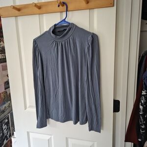 Mock Neck Princess Blouse